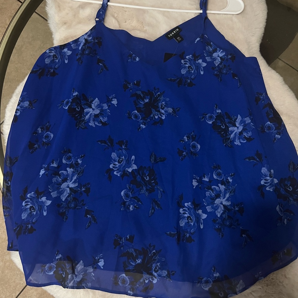 Torrid Royal Blue Floral Cami